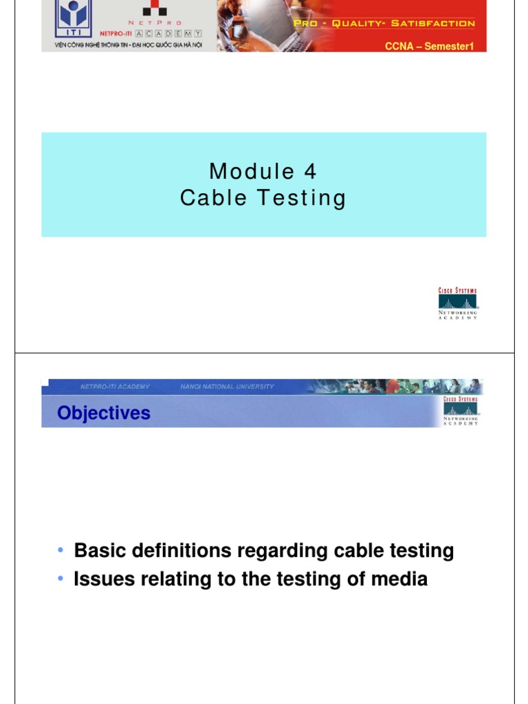 CCNA1 Cable Testing | PDF