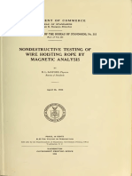 NDT of Wire Rope by Magnetic Analysis (Bereau Sandards)