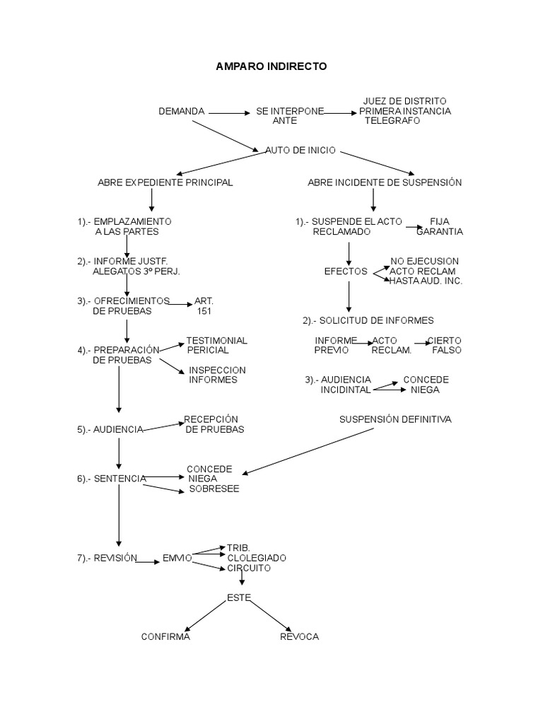 Diagrama de flujo del amparo indirecto | PDF | Instituciones sociales ...