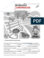 Present Continuous: Grammar Worksheet