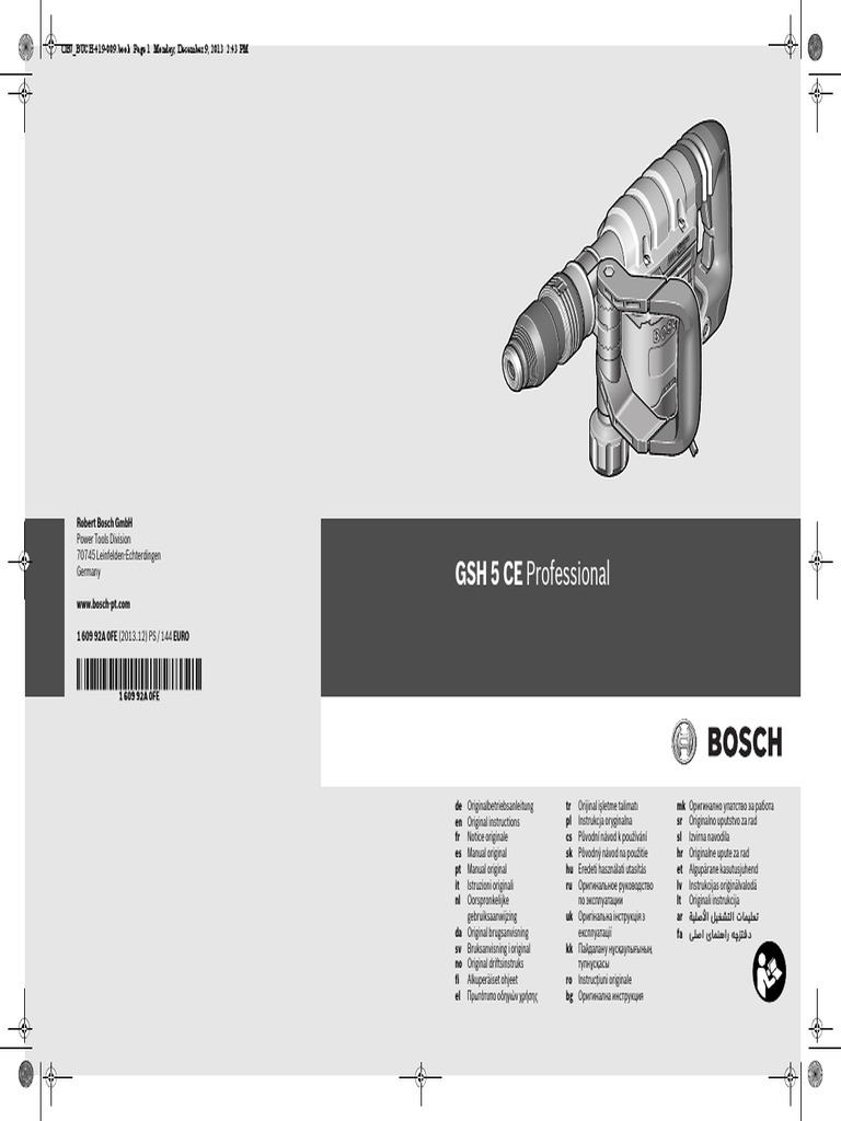 Demolition Hammer With Sds Max Gsh 5 Ce 0506113210e0 1 Pdf