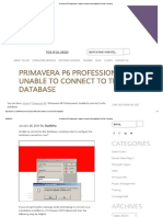 Primavera P6 Professional_ Unable to Co...t to the Database _ Ten Six Consulting