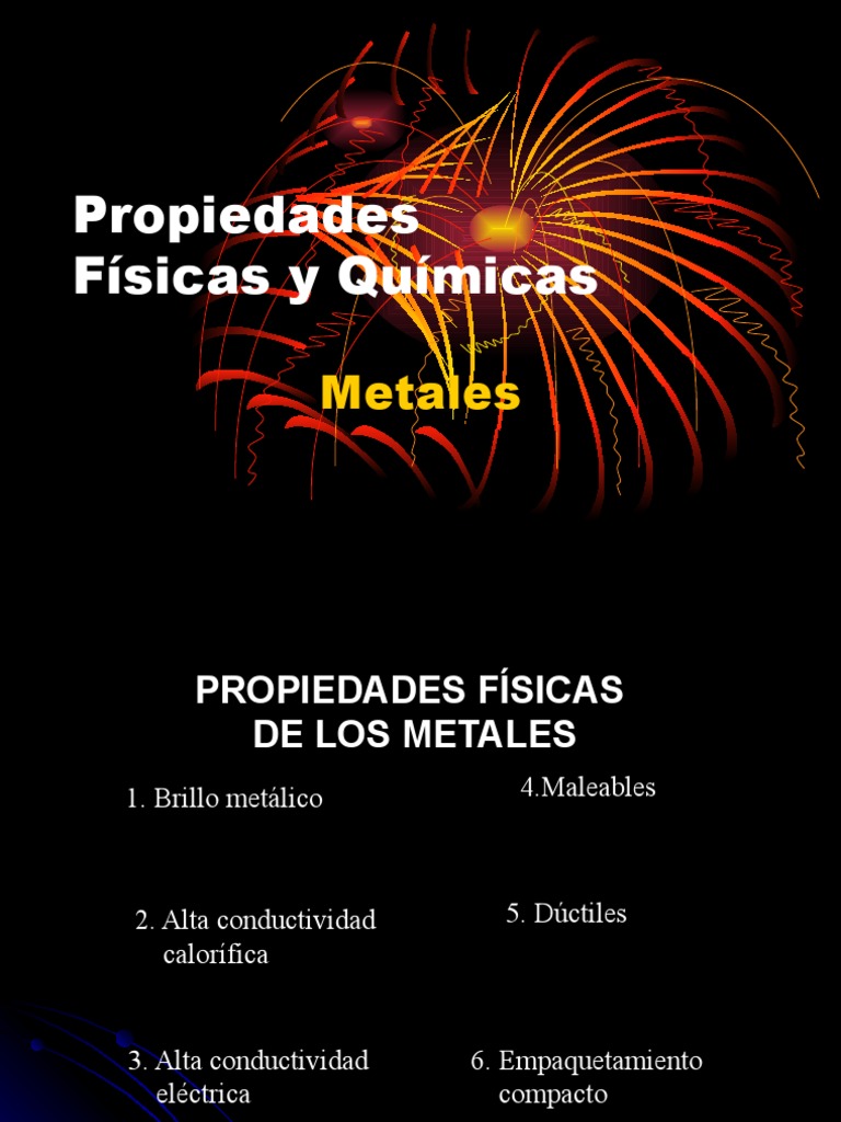 Propiedades Fisicas y Quimicas de Los Metales Hierro Metales