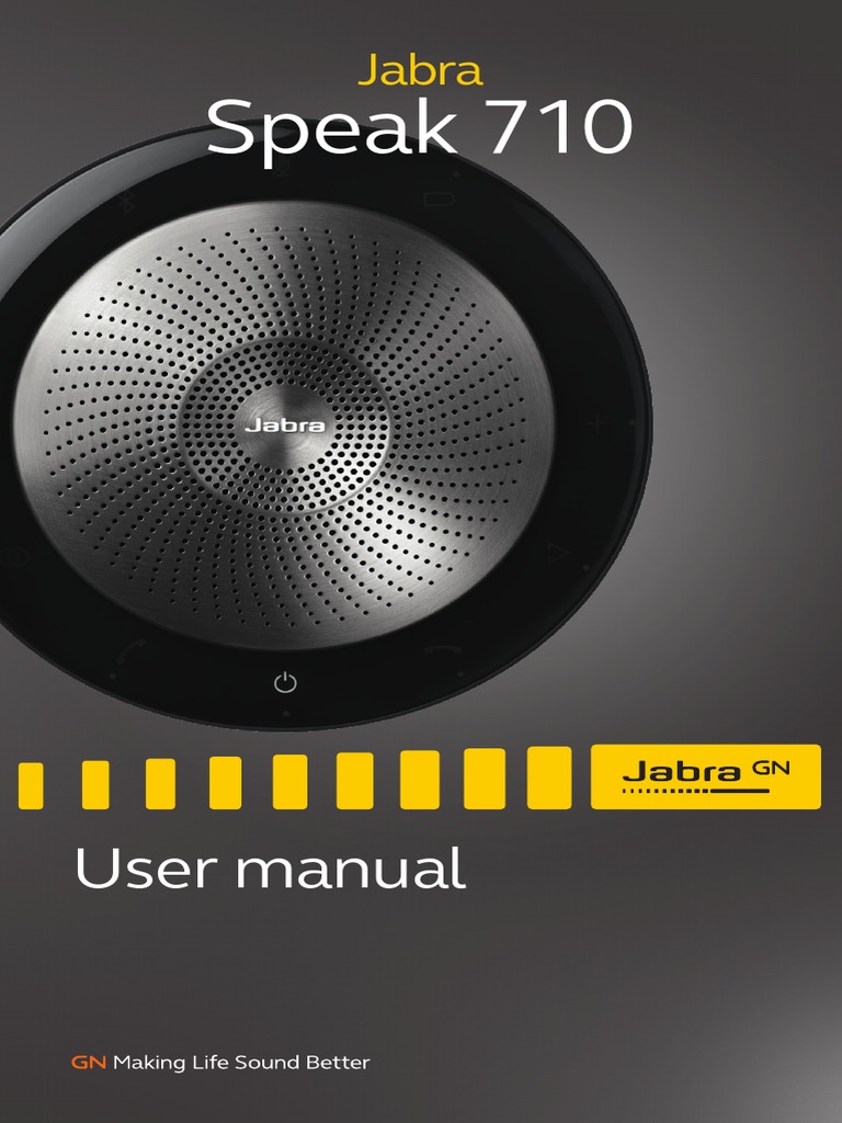 Jabra Speak 710 User Manual RevB En | Bluetooth | Usb