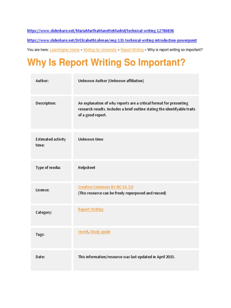 why-is-report-writing-so-important-pdf-science-engineering