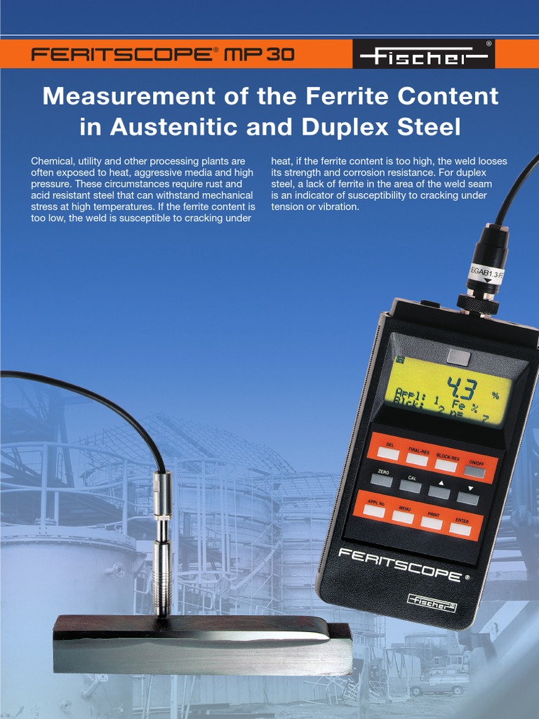 Fisher Feritscope MP30 Brochure PDF PDF