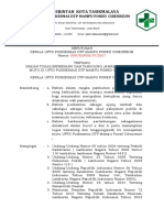 SK Uraian Tugas, Wewenang Dan Tanggung Jawab Manajemen Mutu Berdasarkan Wakil Managemen Mutu, Pokja Admen, Pokja Ukm, Pokja Ukp