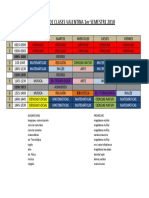 Horario Clases Vale