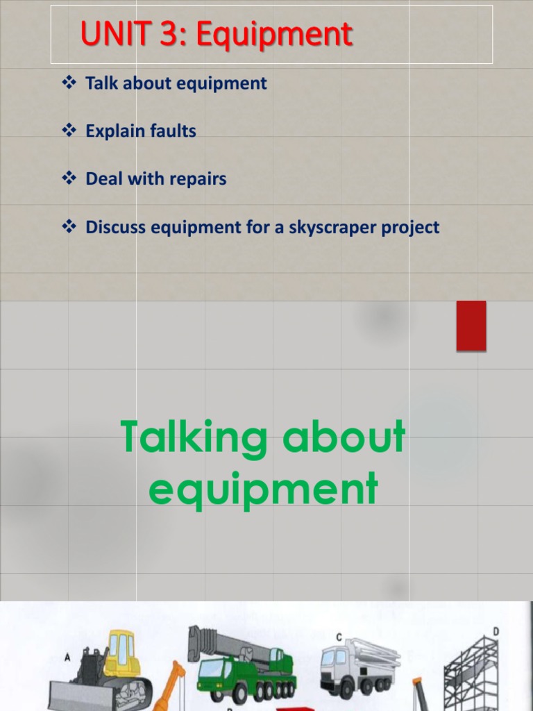 Equipment for Construction Projects | PDF | Civil Engineering | Nature