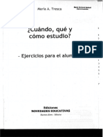 Cuándo, Qué y Cómo Estudio. Ejercicios Alumno