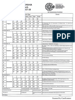 Academic Calendar M Tech