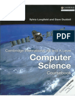 Cambridge International As and A Level Computer Science Coursebook