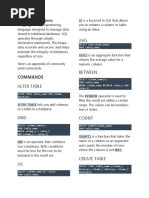 Commands: SQL, 'Structured Query Language', Is A Programming