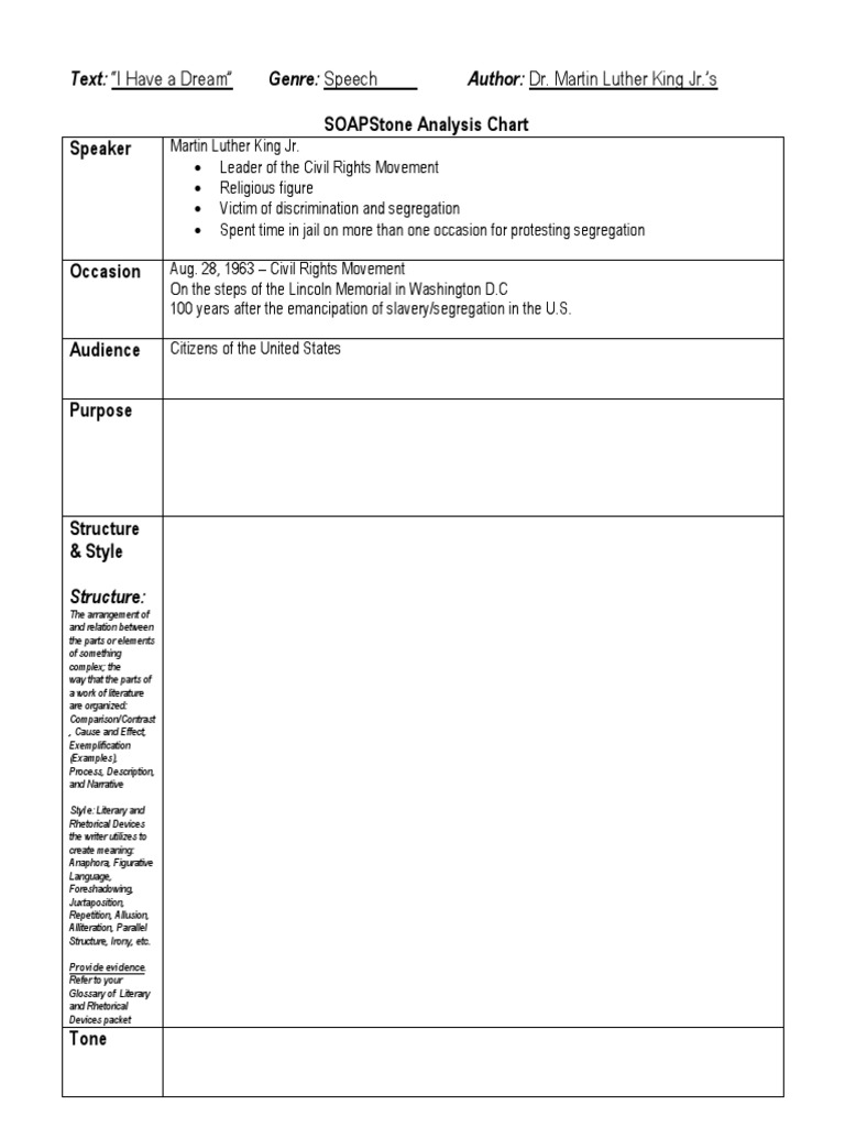PreReading MLK Soapstone Chart PDF