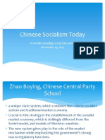 Chinese Socialism Today
