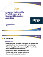 Sap Segments Profit Centers