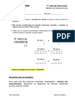 1 Lista de Exercicios - Método Dos Deslocamentos PDF