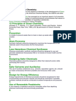 12 Principles of Green Chemistry