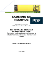 2016 XIV Semana Da Educação - Caderno de Resumos - Versão Finalíssima