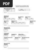 Fire Fighting Checklist