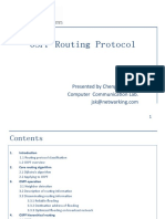 OSPF Routing Protocol: Presented by Chenggen Quan Computer Communication Lab