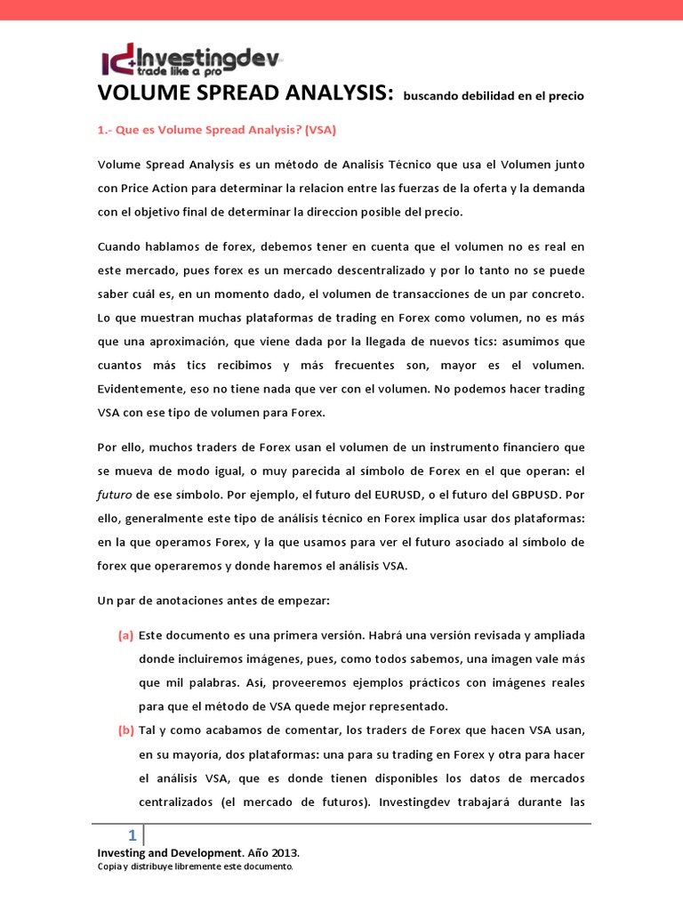 Volume Spread Analysis Manual - 