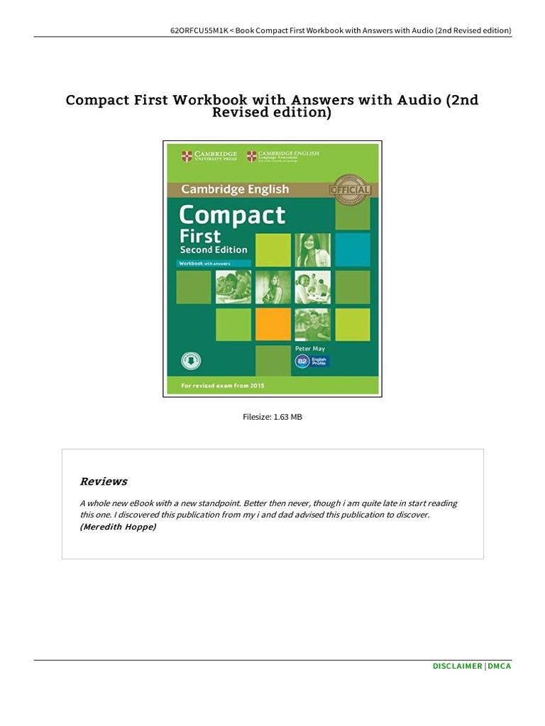 Compact First Workbook With Answers With Audio 2 9781107428560 Pdf