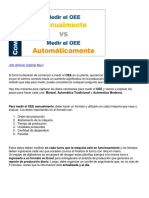 Midiendo El OEE: Manual y Automaticamente