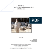 A Study on Performance of Private Latrine Producer (PLP) in Dishari Area_Mohammad Ali