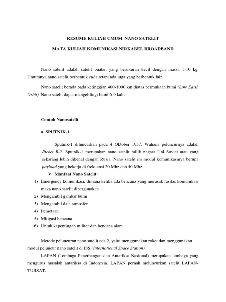 Contoh Resume Kuliah Umum