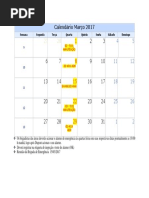 3- Calendario MArço