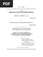 Amicus Curiae Brief of Pacific Legal Foundation in Support of Petitioners, Jarreau v. S. LaFourche Levee District, No. 17-163 (Sep. 21, 2017)