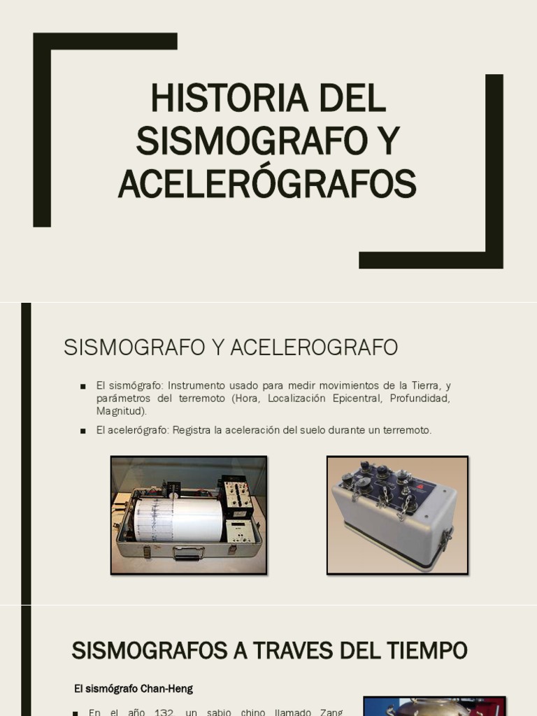 Evolución del Sismógrafo y Acelerógrafo | PDF | Temblores | Lima, image size:768x1024