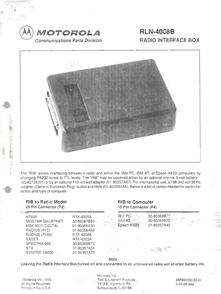 Rib Manual | PDF