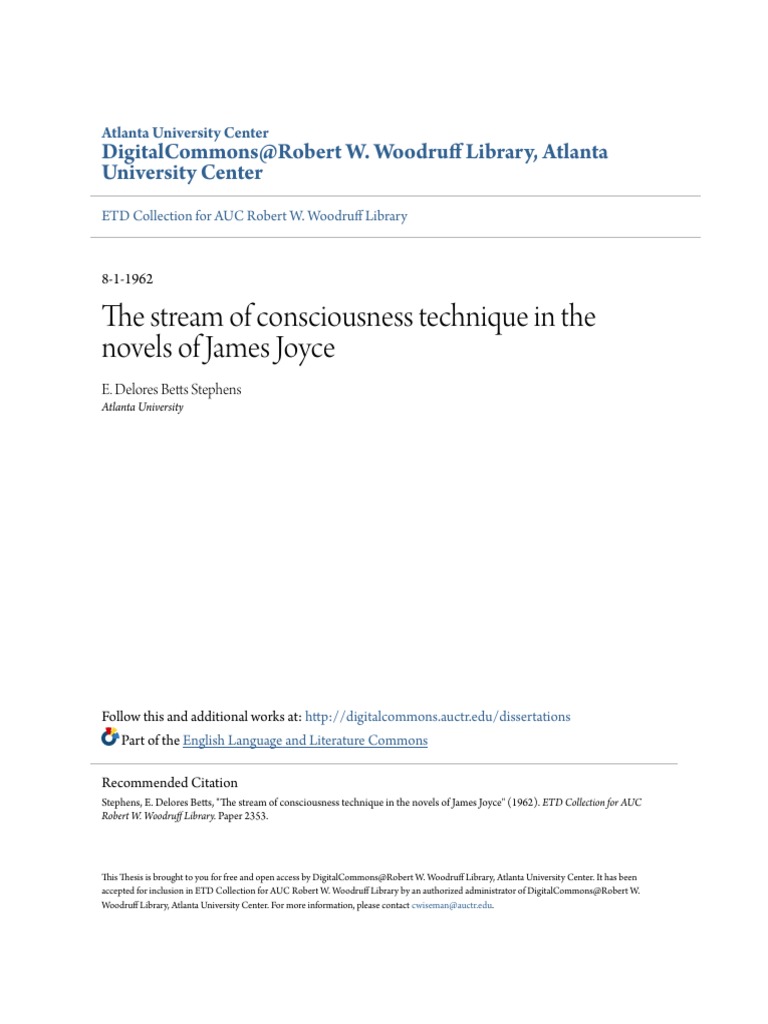 Fulltext PDF | PDF | Consciousness | James Joyce