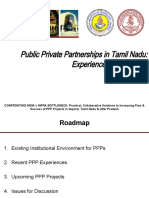 Public Private Partnerships in Tamil Nadu: Experiences and Outlook