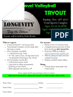 Tryout Flyer For 10-18 2017