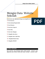 Mengisi Data Website Sekolah