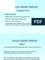 1 Gauss Seidel