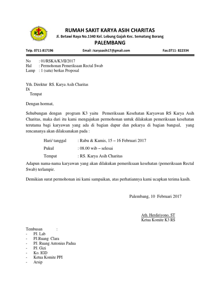 Surat Permohonan Pemeriksaan Pdf