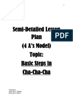 4as Lesson Plan For Teaching Basic Steps in Cha-Cha-Cha PDF