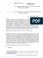 Quem São Os Líderes? Fragmentação Partidária e A Liderança de Governo Na Democracia Brasileira Recente (1995-2016)