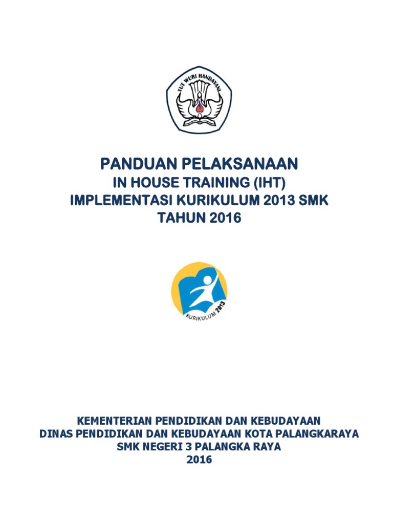 Contoh Laporan In House Training Kurikulum 2013 Seputar