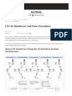 LTE X2 Handover Call Flow Procedure