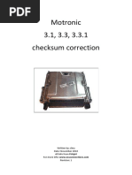 Motronic Checksum Correction