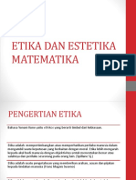 Etika Dan Estetika Matematika