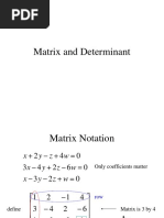 Lecture Note 2-Matrix and Determinant