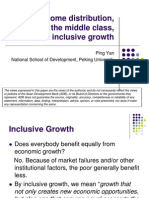 Income Distribution, The Rise of The Middle Class, and Inclusive Growth