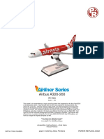 Air Asia Flight 8501 Paper Model
