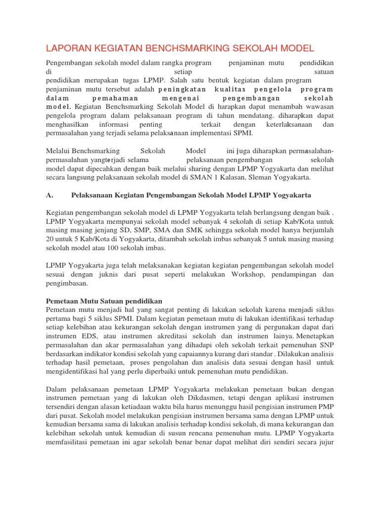 Contoh Laporan Hasil Audit Mutu Internal Smp Bagikan Contoh